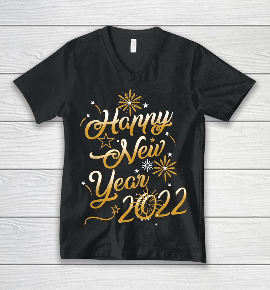 Happy New Year 2022 Unisex V-Neck T-Shirt