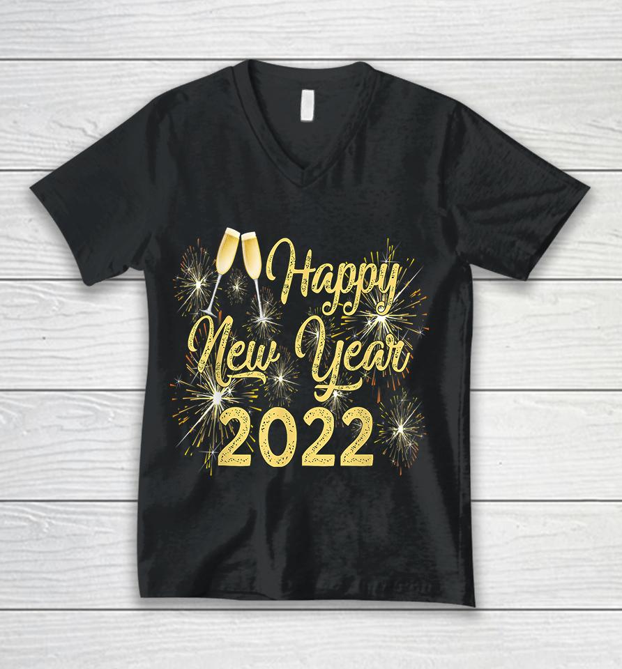 Happy New Year 2022 Unisex V-Neck T-Shirt