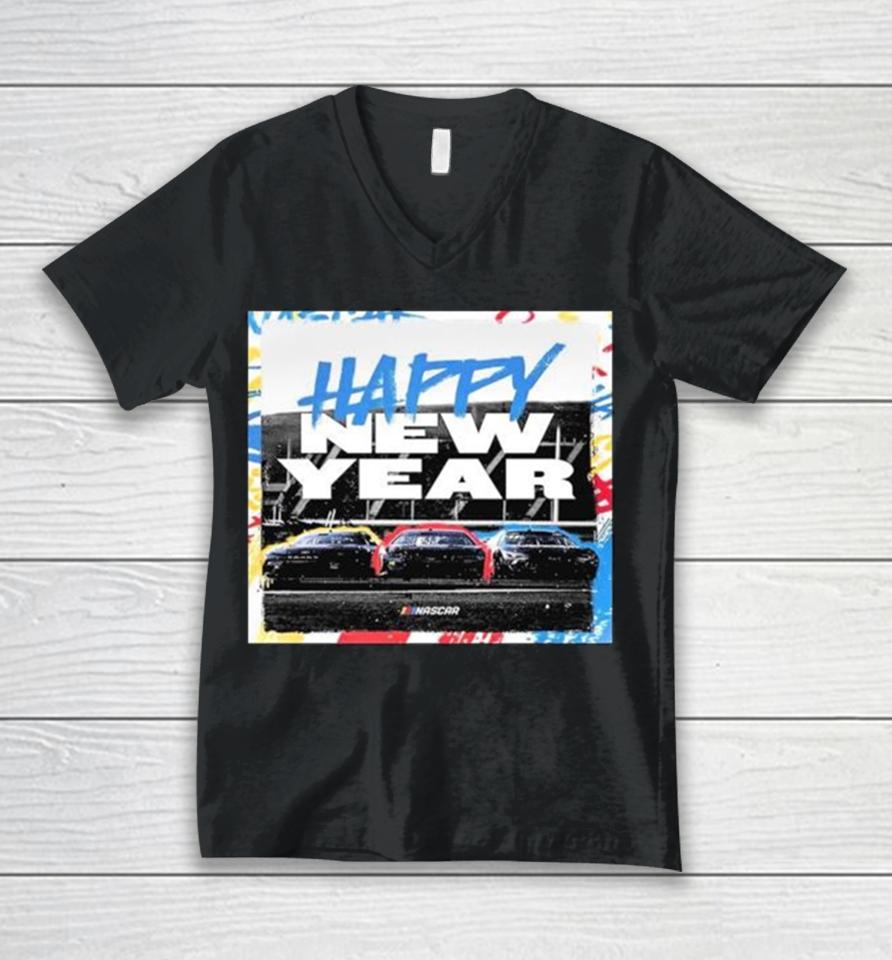 Happy New Year 2024 Nascar Fans Unisex V-Neck T-Shirt