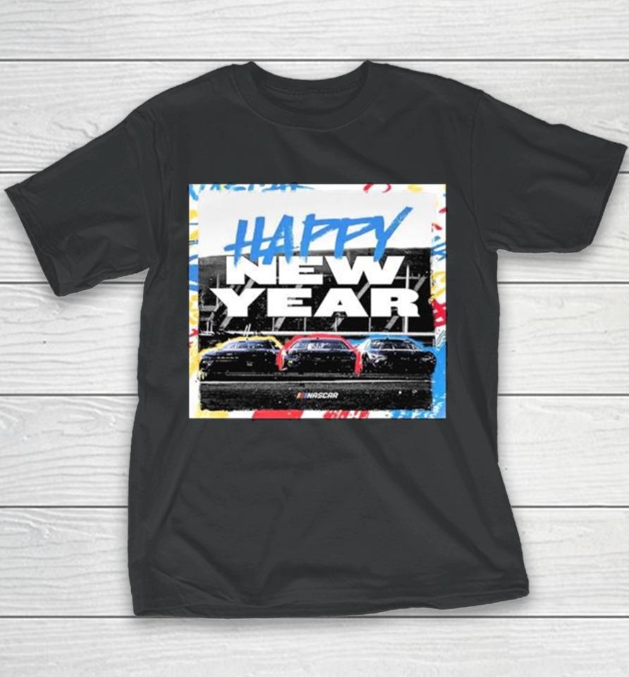 Happy New Year 2024 Nascar Fans Youth T-Shirt