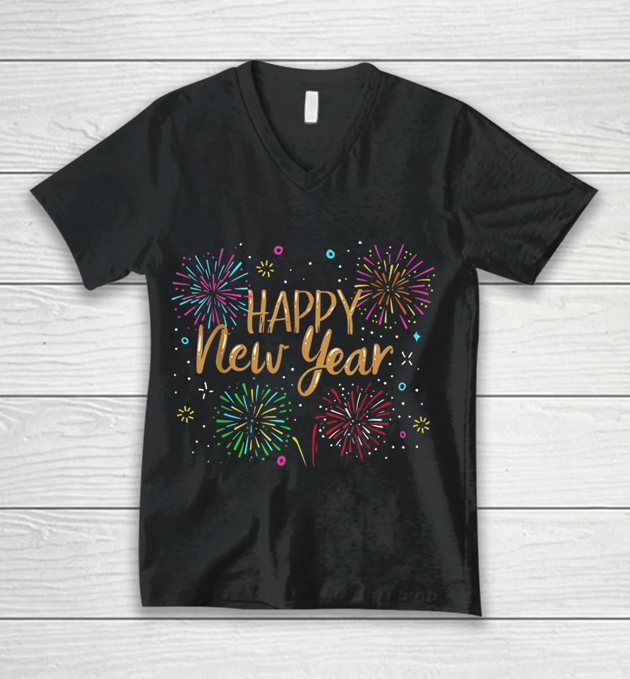 Happy New Year Unisex V-Neck T-Shirt