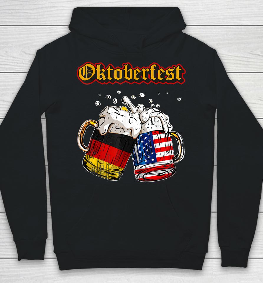 Happy Oktoberfest 2023 American German Munich Flag Hoodie