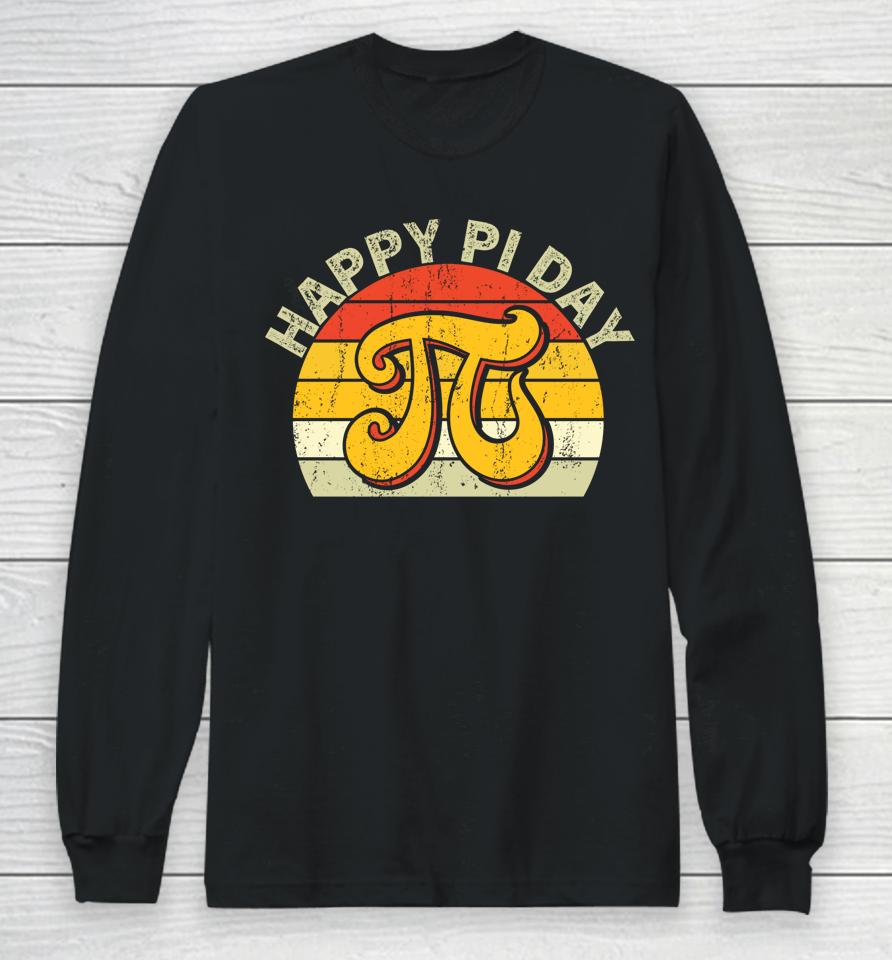 Happy Pi Day Vintage Retro Long Sleeve T-Shirt