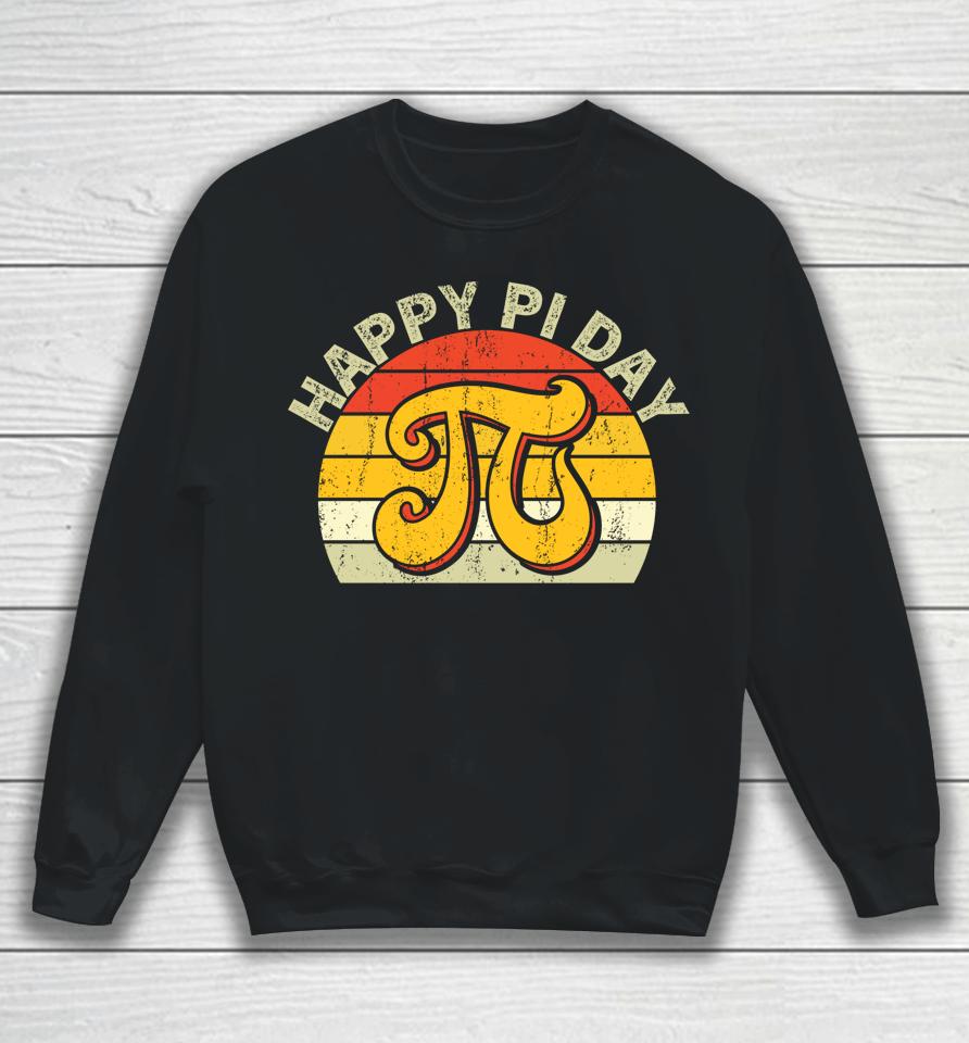 Happy Pi Day Vintage Retro Sweatshirt