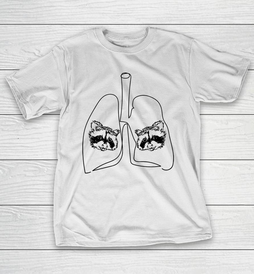 Happy Raccoon Club My Lungs T-Shirt
