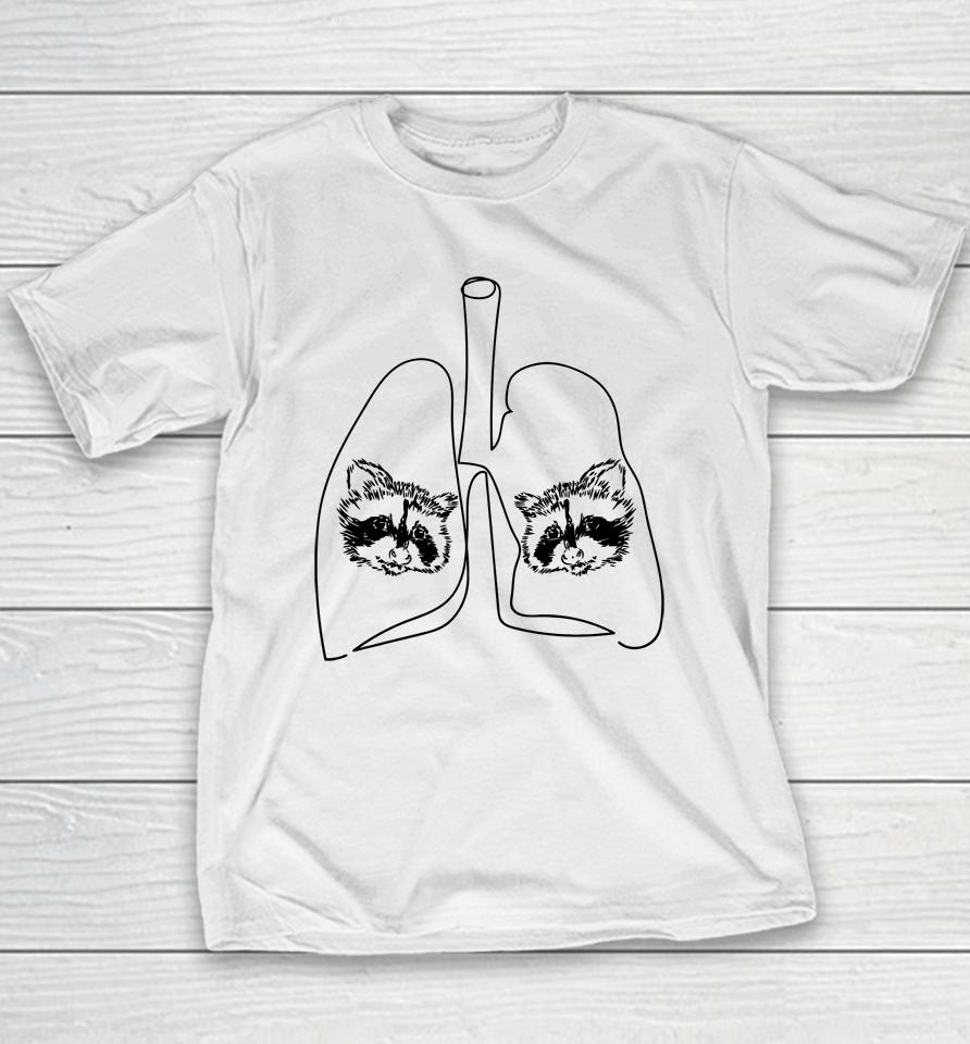 Happy Raccoon Club My Lungs Youth T-Shirt