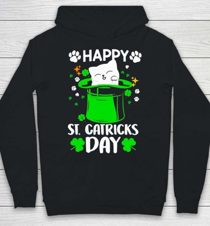 Happy St Catrick’s Day Cat Inside Green Hat Hoodie
