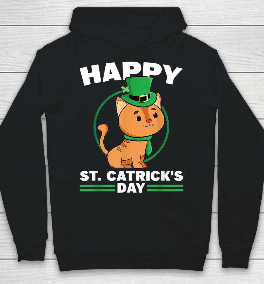 Happy St Catrick's Day St Patrick's Day Kitten Cat Hoodie
