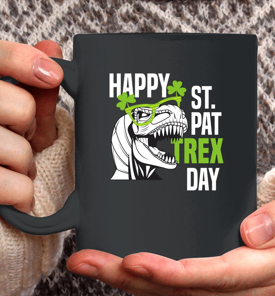 Happy St Pat-Rex Day Dino Saint Patrick's Day Coffee Mug