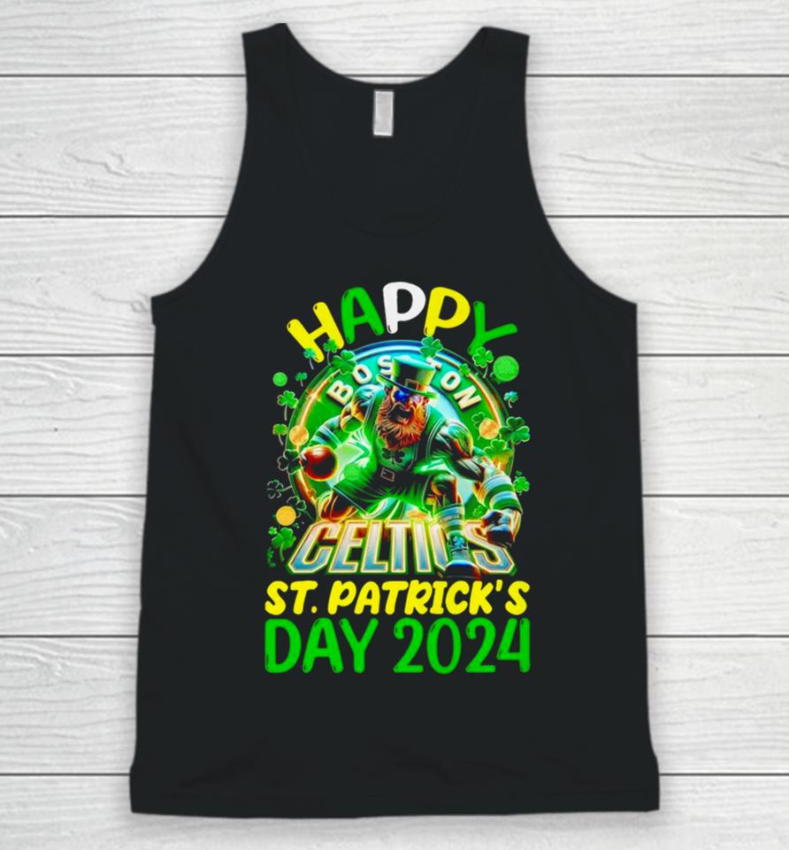 Happy St Patrick’s Day 2024 Boston Celtics Unisex Tank Top