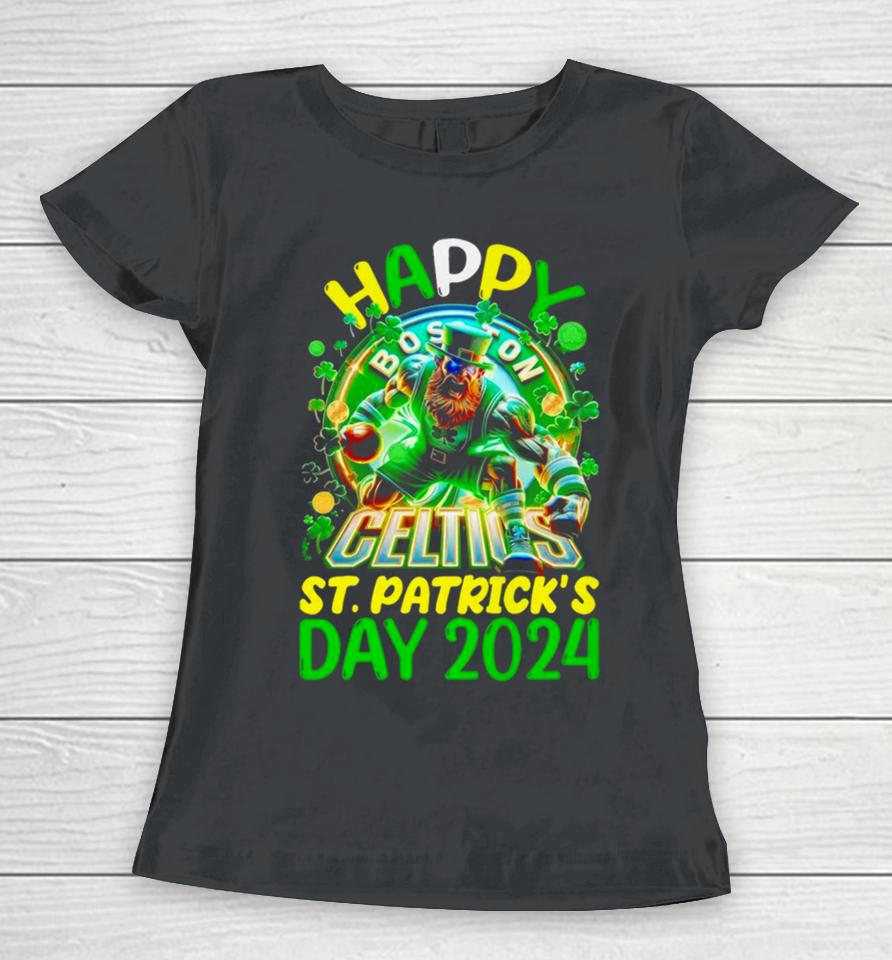 Happy St Patrick’s Day 2024 Boston Celtics Women T-Shirt