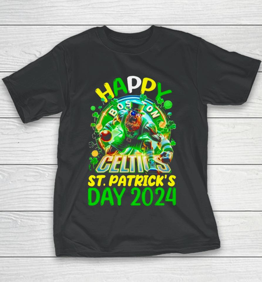 Happy St Patrick’s Day 2024 Boston Celtics Youth T-Shirt