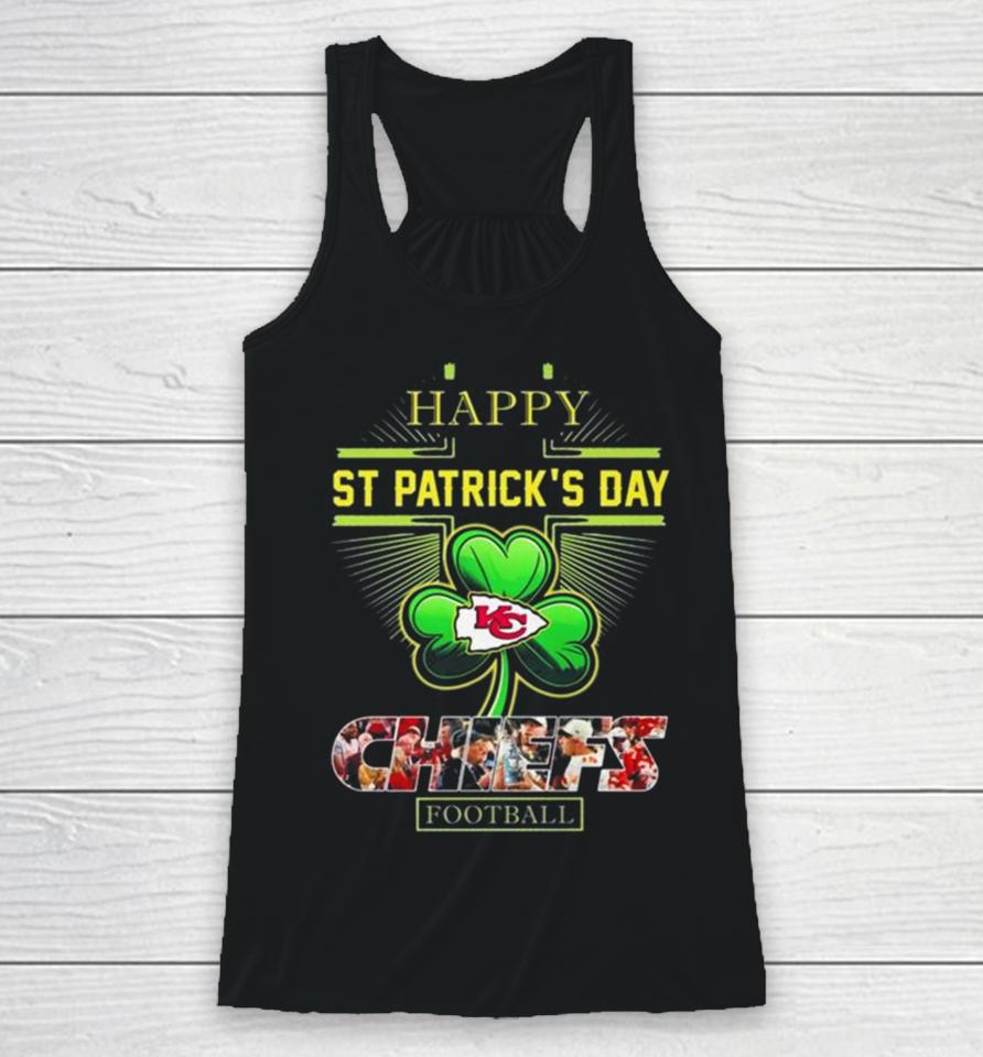 Happy St Patrick’s Day Kansas City Chiefs Football Racerback Tank
