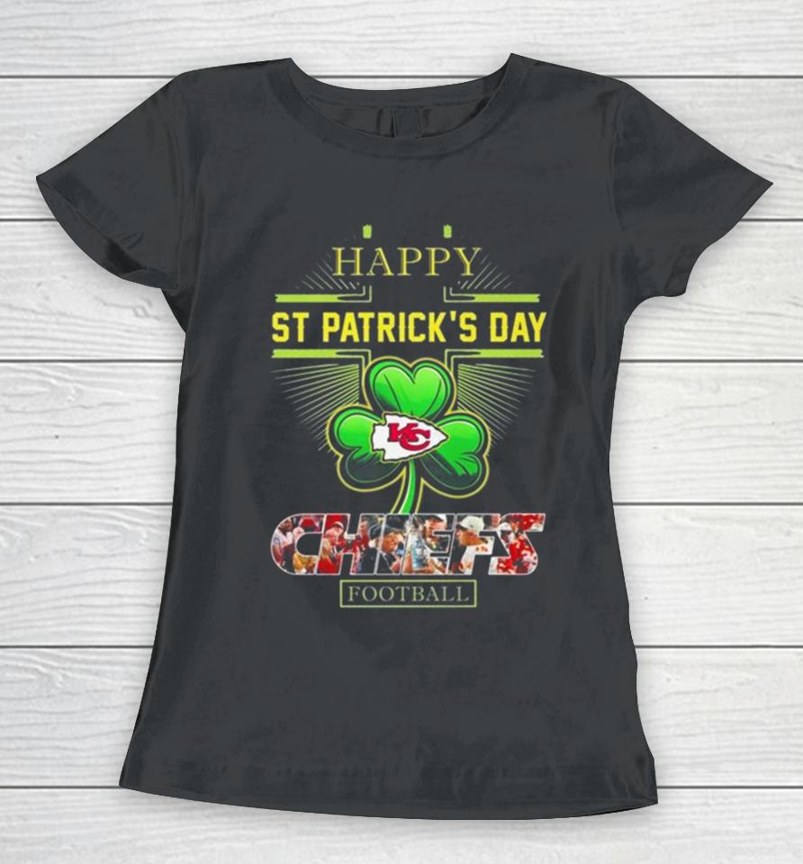 Happy St Patrick’s Day Kansas City Chiefs Football Women T-Shirt
