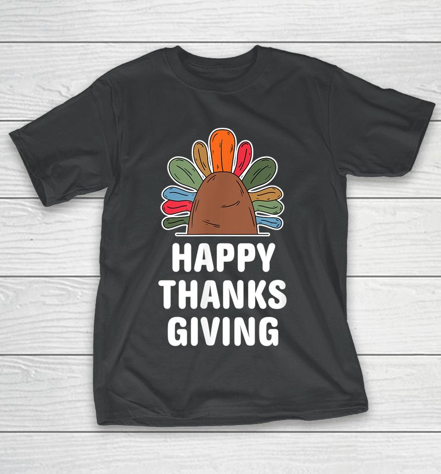 Happy Thanksgiving Autumn Fall Design Thankful Thanksgiving T-Shirt