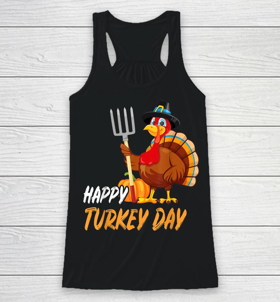 Happy Turkey Day Racerback Tank