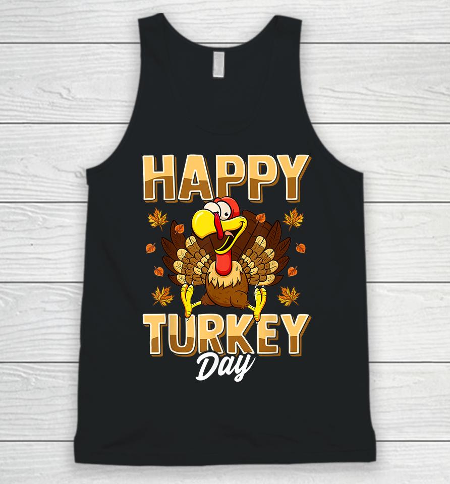 Happy Turkey Day Thanksgiving Unisex Tank Top