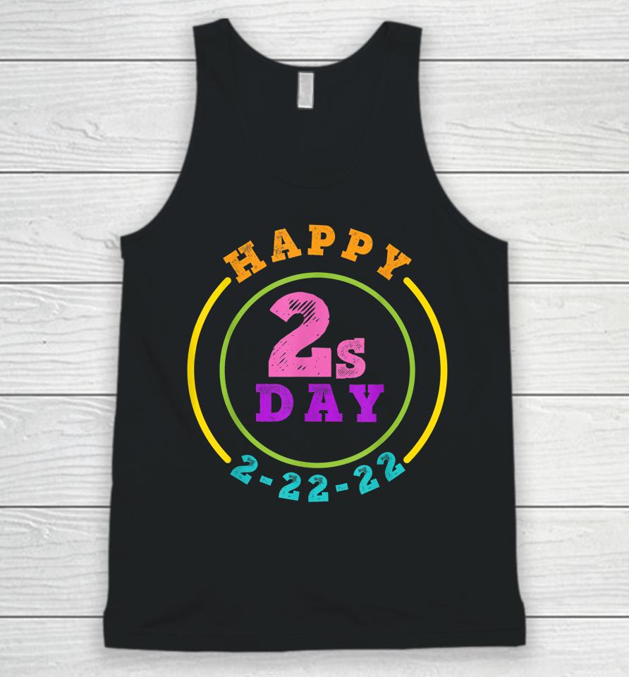 Happy Twosday 2-22-22 Tuesday February 22Nd 2022 Unisex Tank Top