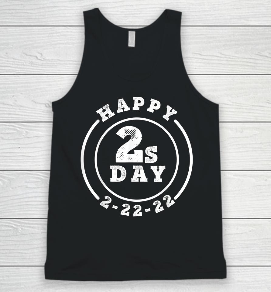 Happy Twosday 2-22-22 Tuesday February 22Nd 2022 Unisex Tank Top
