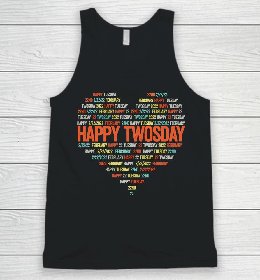 Happy Twosday 2022 Tuesday February 22Nd Numerology Unisex Tank Top