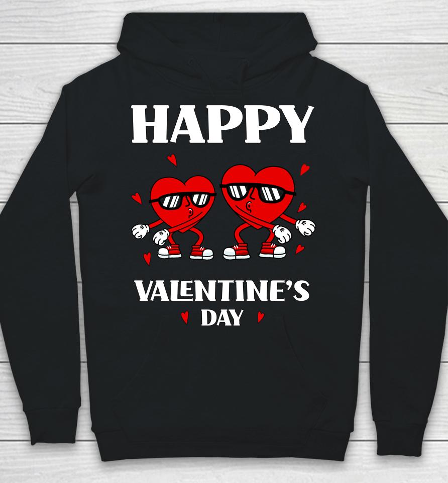 Happy Valentine's Day Dabbing Heart Funny Hoodie