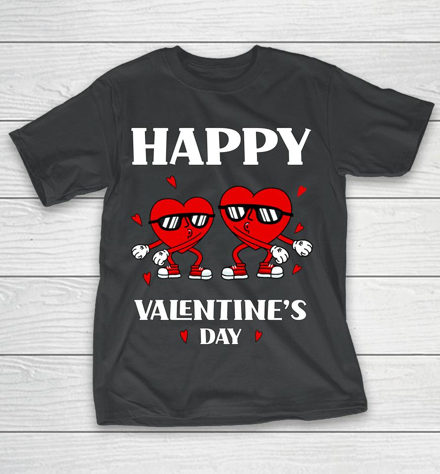 Happy Valentine's Day Dabbing Heart Funny T-Shirt