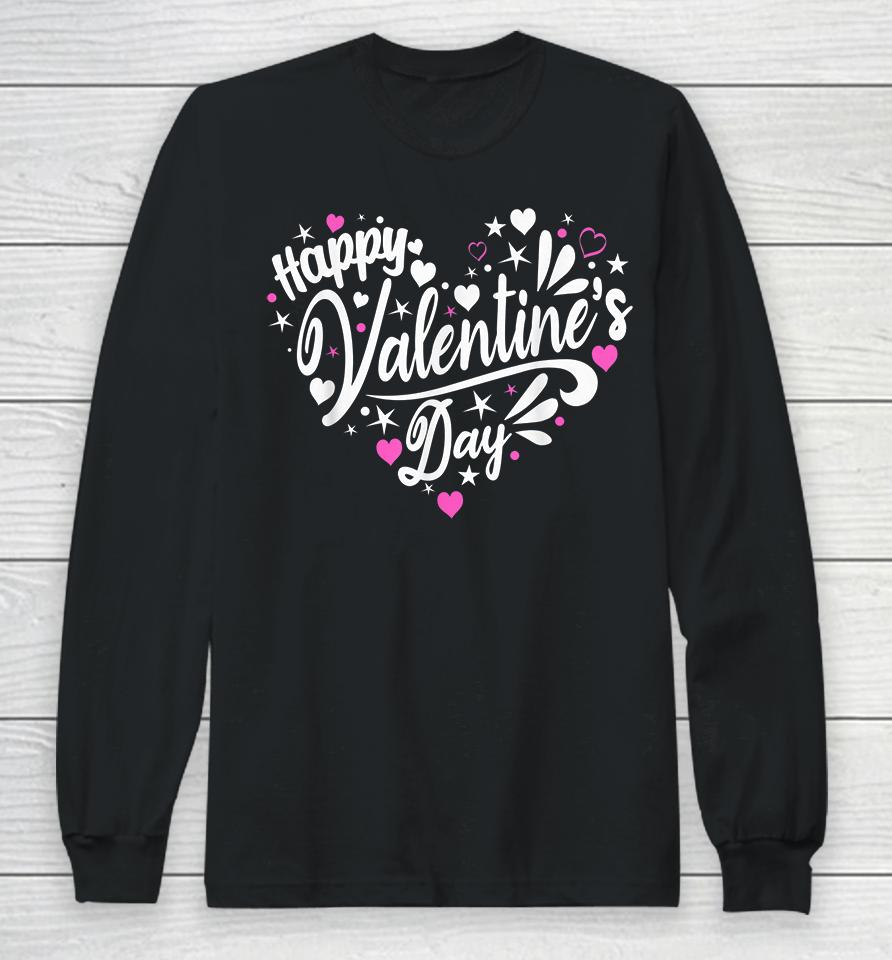 Happy Valentine's Day Heart Long Sleeve T-Shirt