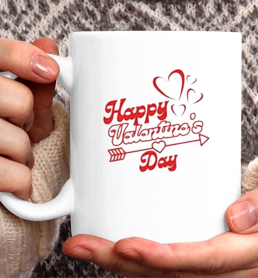 Happy Valentines Day Hearts Arrow Coffee Mug