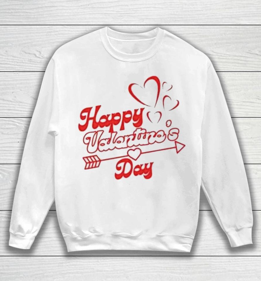 Happy Valentines Day Hearts Arrow Sweatshirt