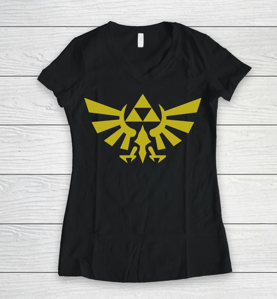 Hard Drive Dipshit Legend Of Zelda Women V-Neck T-Shirt