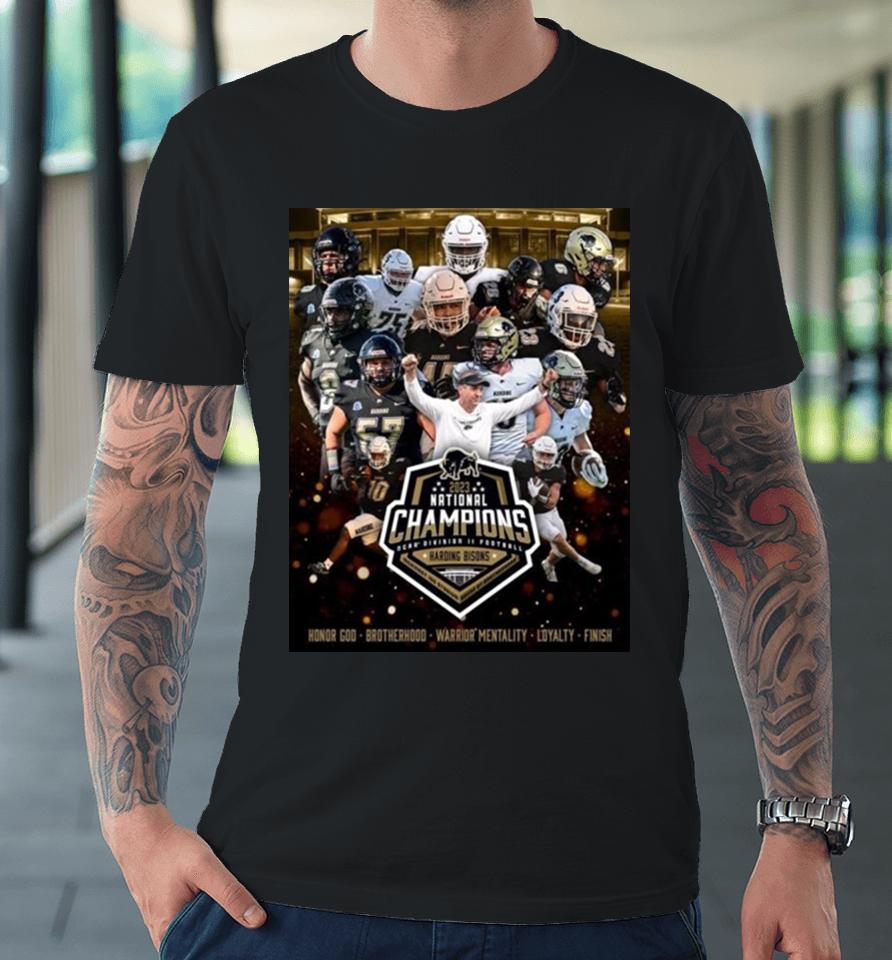 Harding Bison Win The National Champions Ncaa Division Ii Football 2023 Premium T-Shirt