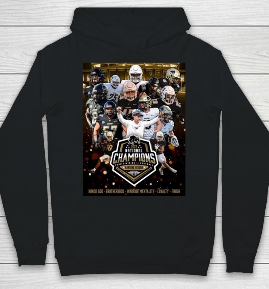 Harding Bison Win The National Champions Ncaa Division Ii Football 2023 Hoodie