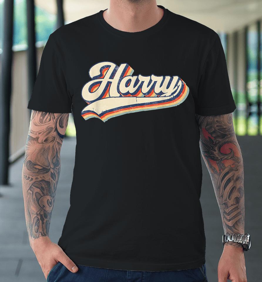 Harry Name Personalized Vintage Retro Gift Premium T-Shirt