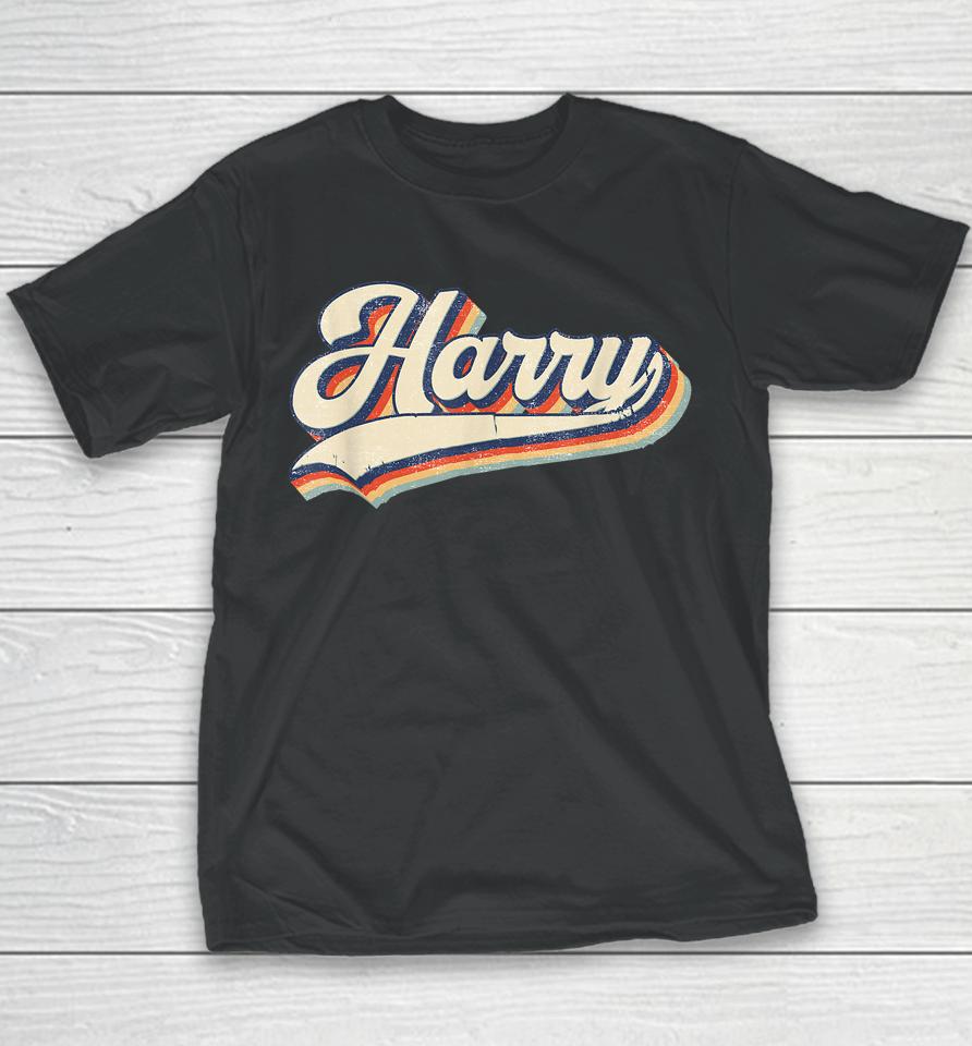 Harry Name Personalized Vintage Retro Gift Youth T-Shirt