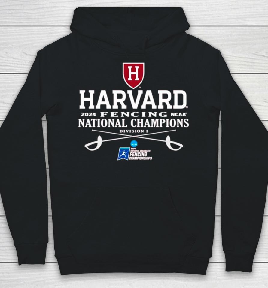 Harvard Crimson 2024 Ncaa Fencing National Champions Hoodie