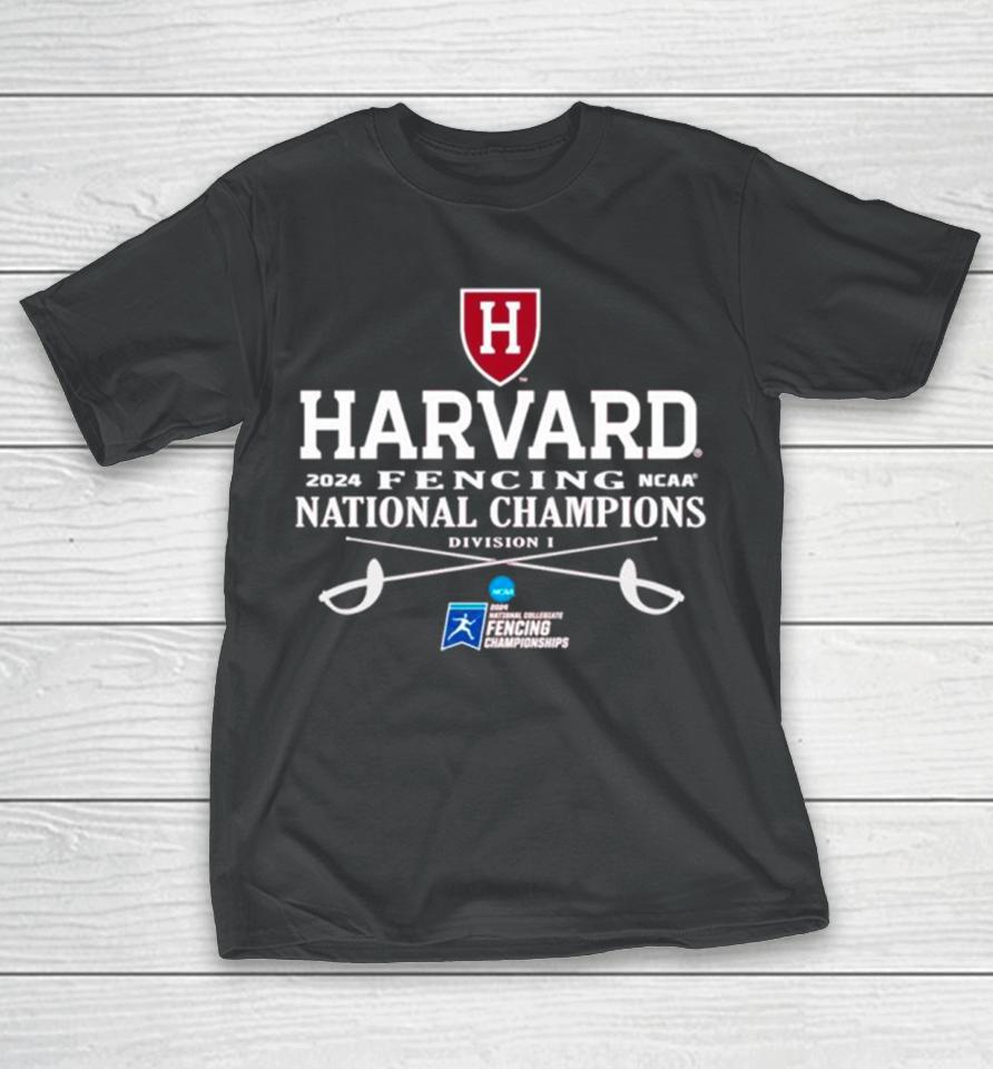 Harvard Crimson 2024 Ncaa Fencing National Champions T-Shirt