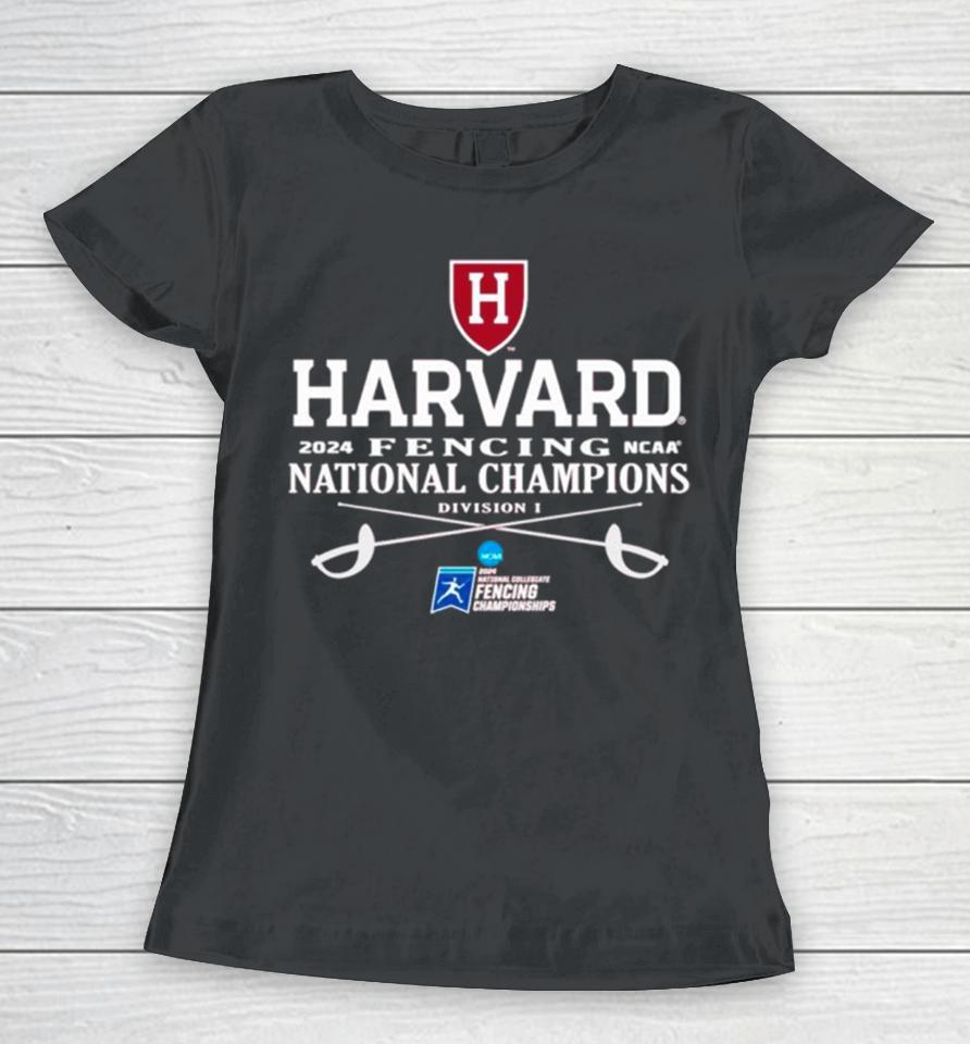Harvard Crimson 2024 Ncaa Fencing National Champions Women T-Shirt