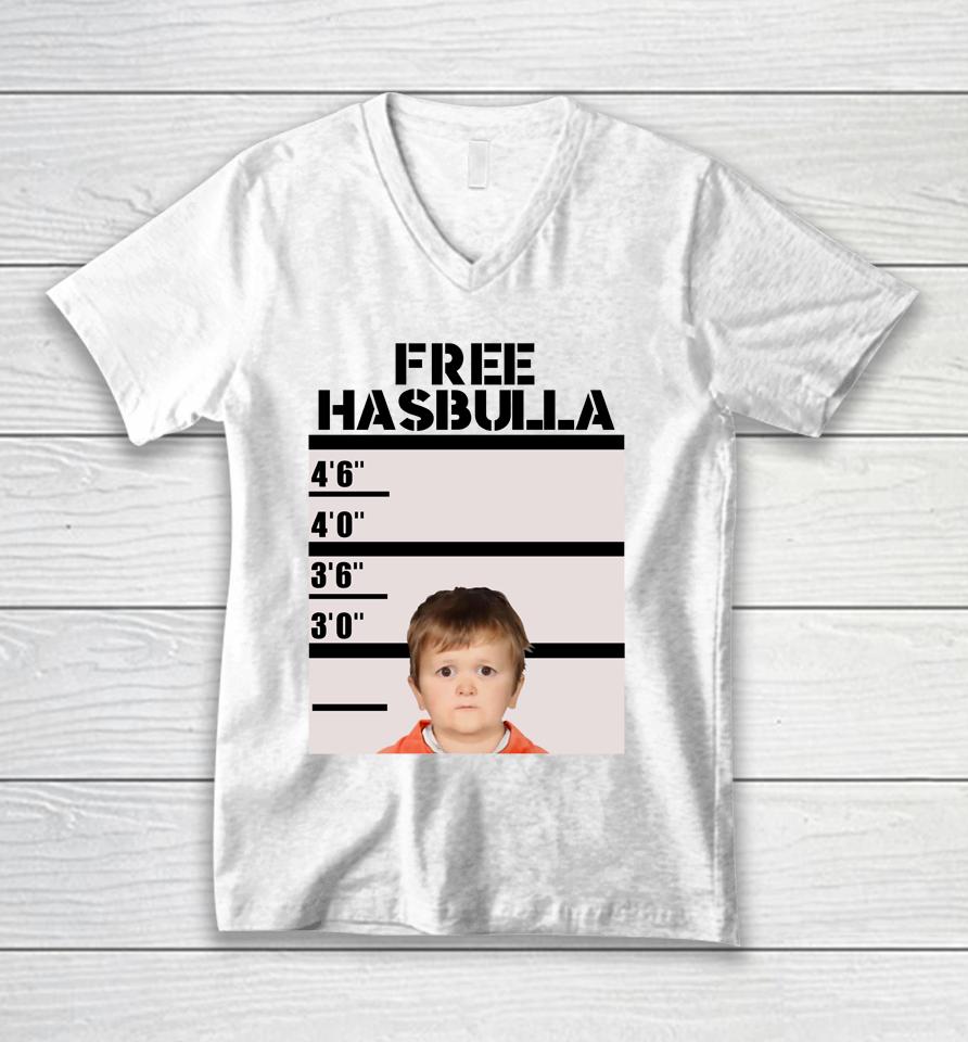 Hasbulla Merch Free Hasbulla Unisex V-Neck T-Shirt