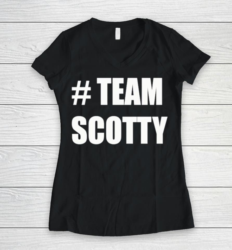 Hashtag Team Scotty Women V-Neck T-Shirt