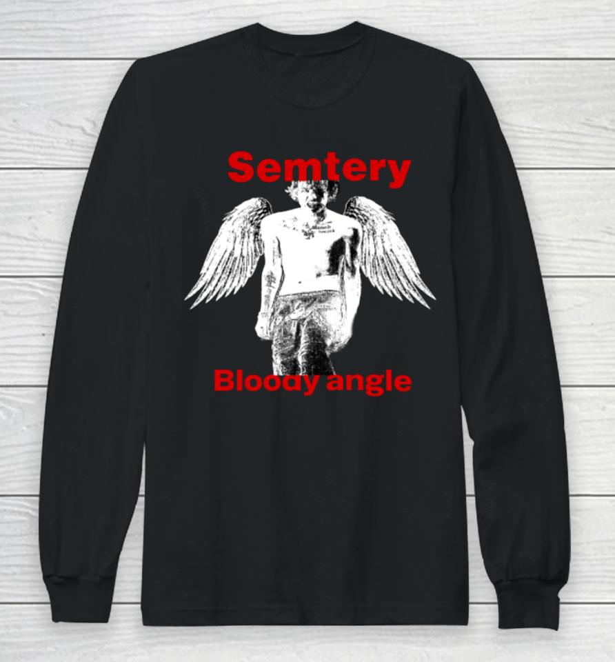 Haunted Mound Merch Sematary Bloody Angel Long Sleeve T-Shirt