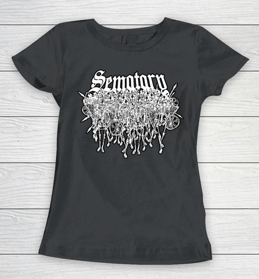 Haunted Mound Merch Store Sematary Logo Women T-Shirt