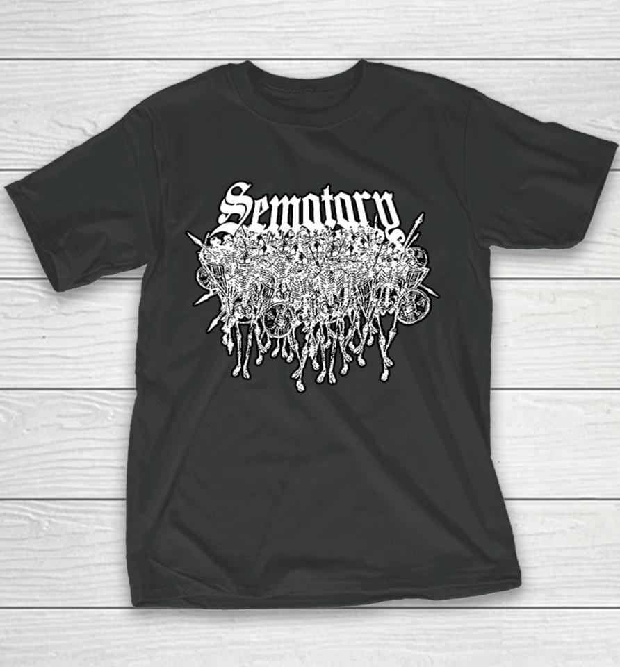 Haunted Mound Merch Store Sematary Logo Youth T-Shirt