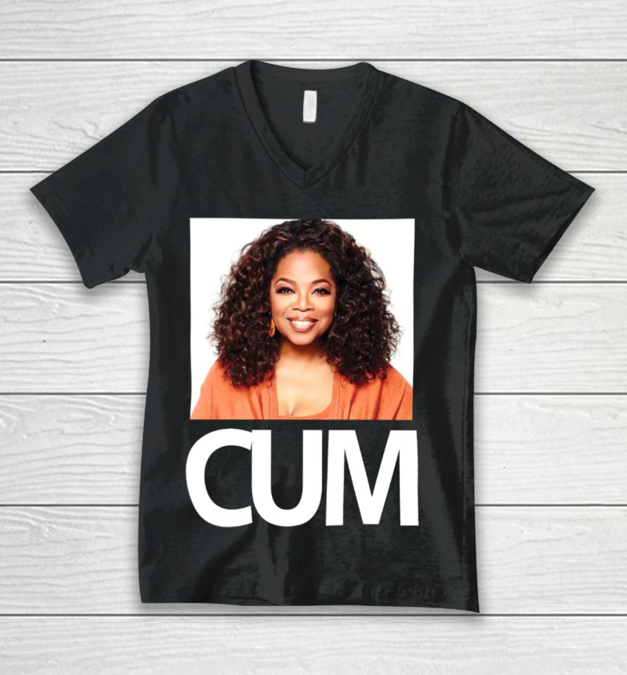 Hauntedstarbucks Oprah Winfrey Cum Unisex V-Neck T-Shirt