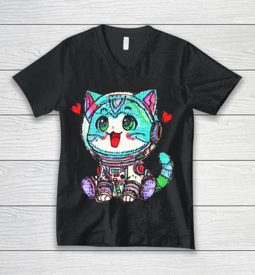 Haus Wen Cat Unisex V-Neck T-Shirt