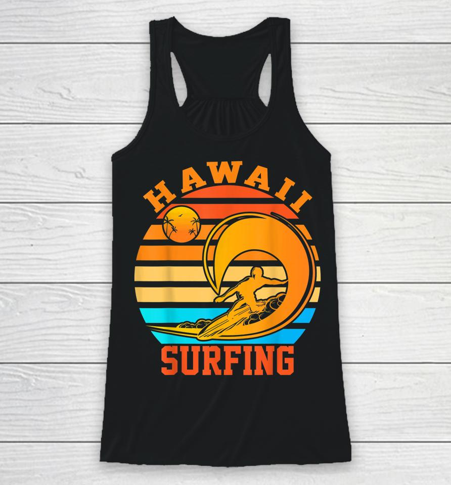 Hawaii Surfing Racerback Tank
