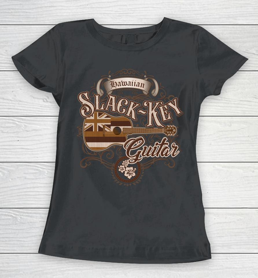 Hawaiian Slack Key Guitar Women T-Shirt