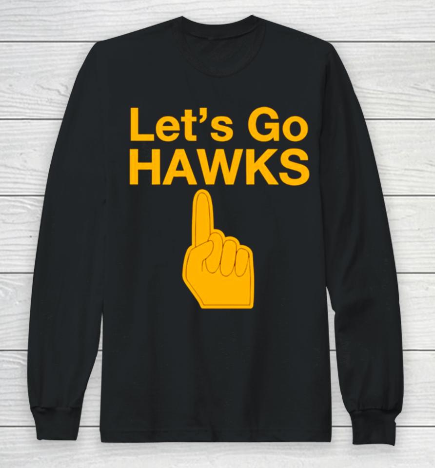Hawkeyes Ncaa Top Let’s Go Iowa Long Sleeve T-Shirt