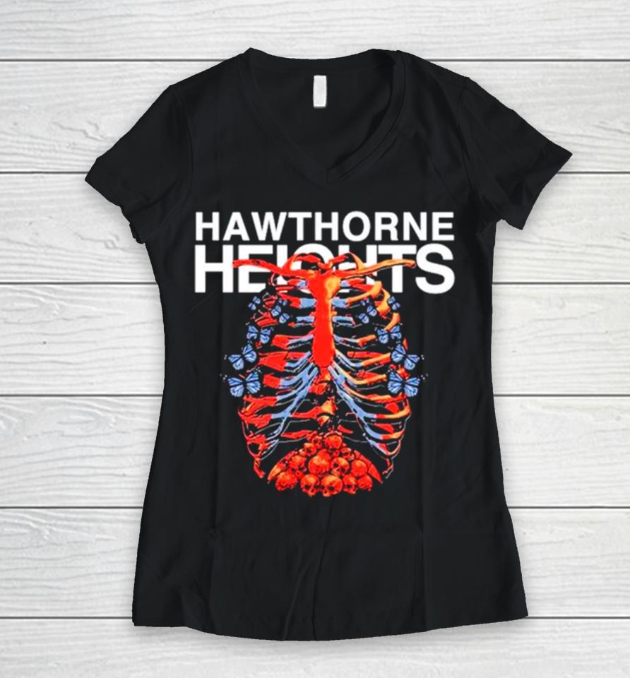 Hawthorne Heights Ribcage Women V-Neck T-Shirt