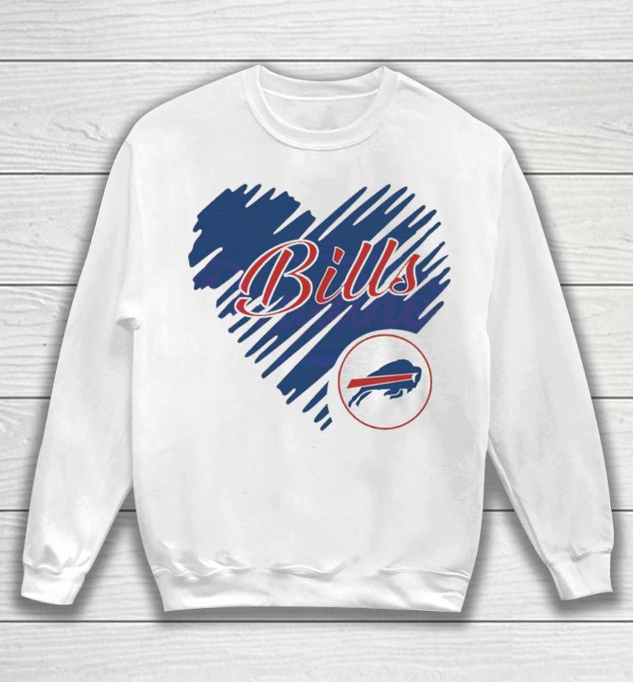 Heart Buffalo Bills Nfl Team Logo Sweatshirt
