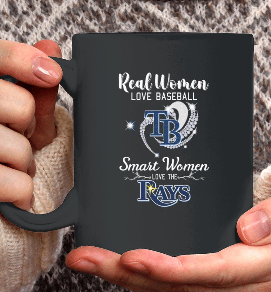 Heart Diamond Real Women Love Baseball Smart Women Love The Tampa Bay Rays 2023 T Coffee Mug